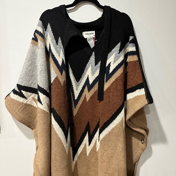 Zadig & Voltaire Wool Poncho - Picture 4 of 8